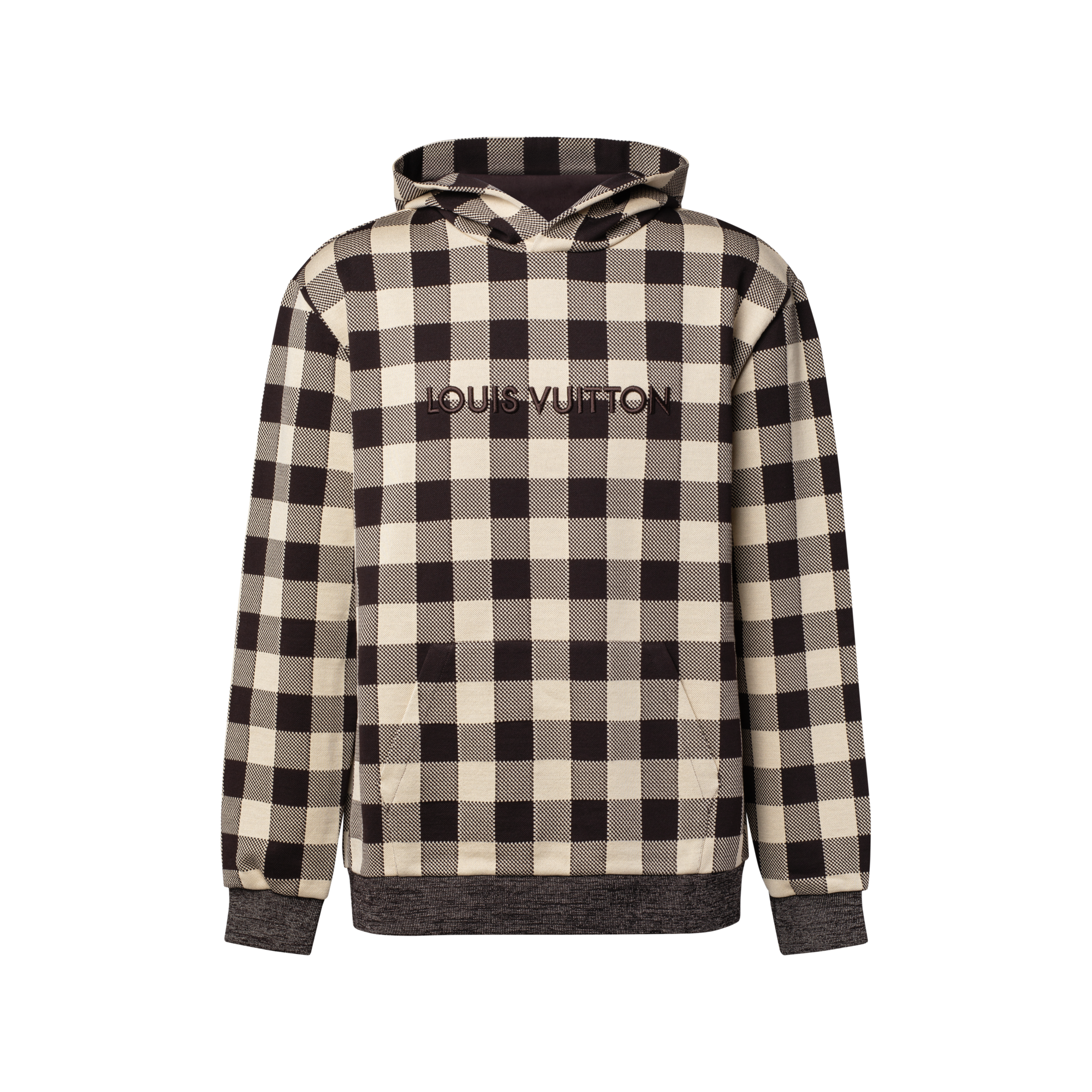 Damier Jacquard Hoodie - Ready-to-Wear | LOUIS VUITTON